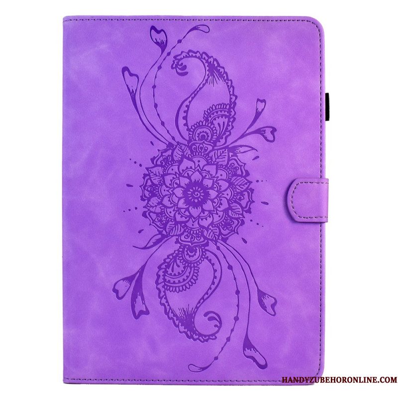 Folio-hoesje Samsung Galaxy Tab S11 Telefoonhoesje Mandala Met Suède-effect