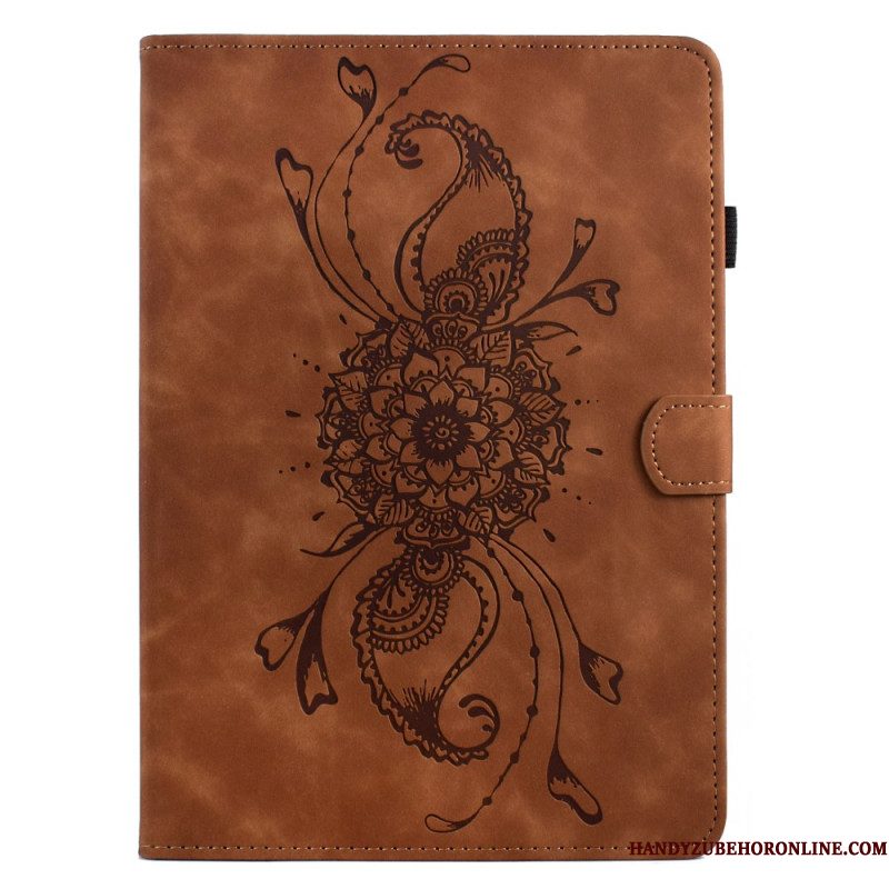 Folio-hoesje Samsung Galaxy Tab S11 Telefoonhoesje Mandala Met Suède-effect