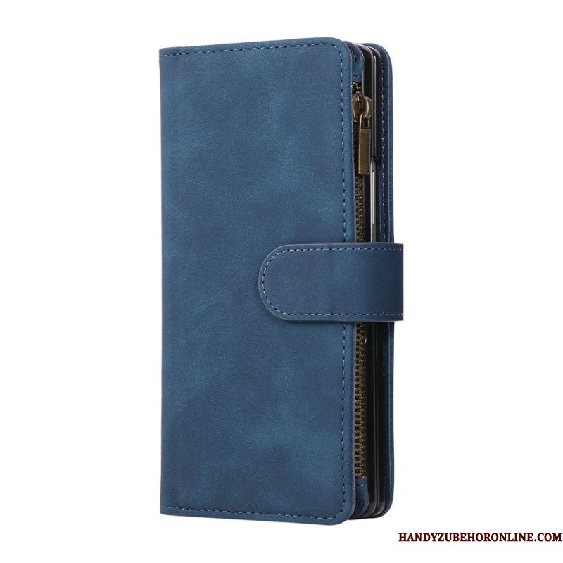 Folio-hoesje Samsung Galaxy Z Fold 7 Portemonnee Met Suède-look En Schouderband
