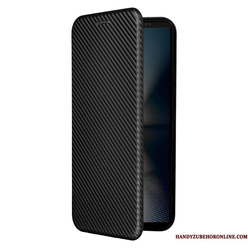 Folio-hoesje Sony Xperia 1 Vii Koolstofvezel
