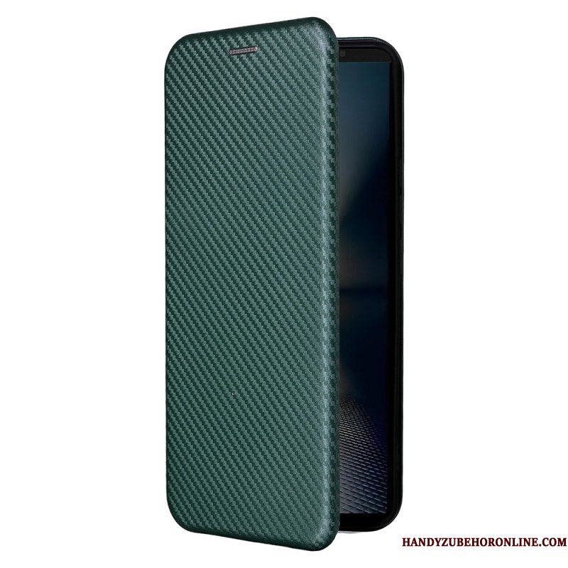 Folio-hoesje Sony Xperia 1 Vii Koolstofvezel
