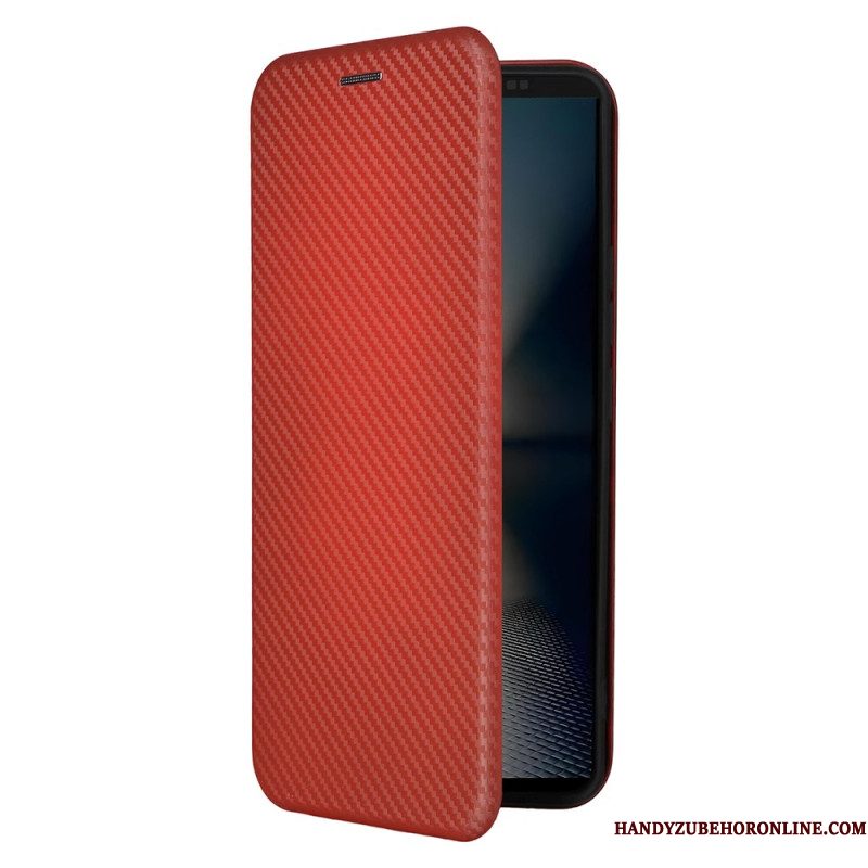 Folio-hoesje Sony Xperia 1 Vii Koolstofvezel
