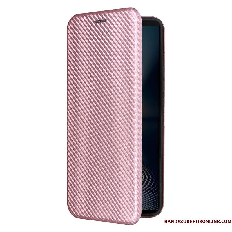 Folio-hoesje Sony Xperia 1 Vii Koolstofvezel