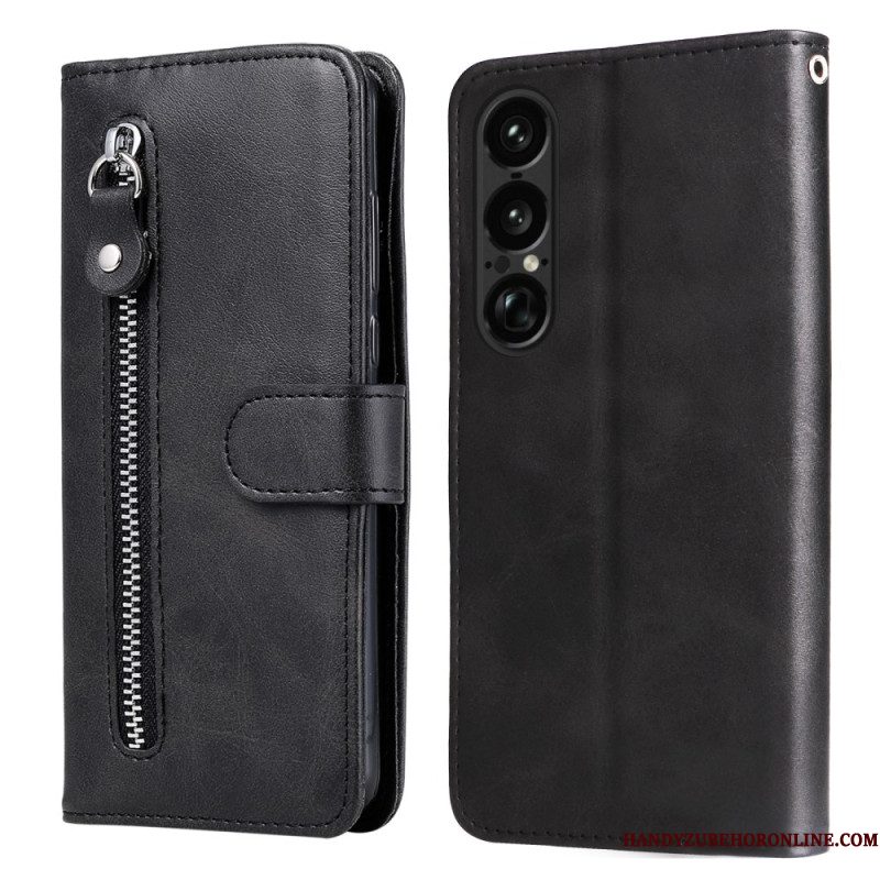 Folio-hoesje Sony Xperia 1 Vii Portemonneetje