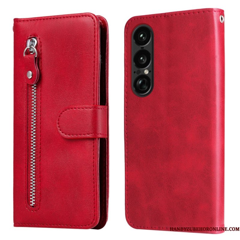 Folio-hoesje Sony Xperia 1 Vii Portemonneetje