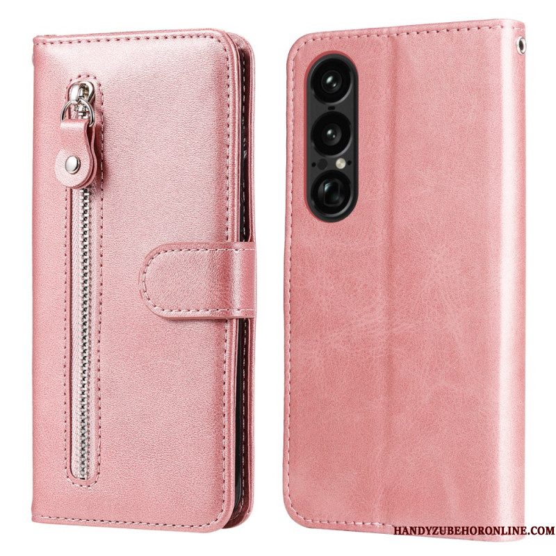 Folio-hoesje Sony Xperia 1 Vii Portemonneetje