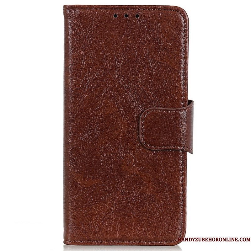 Folio-hoesje Sony Xperia 1 Vii Telefoonhoesje Nappa-textuur