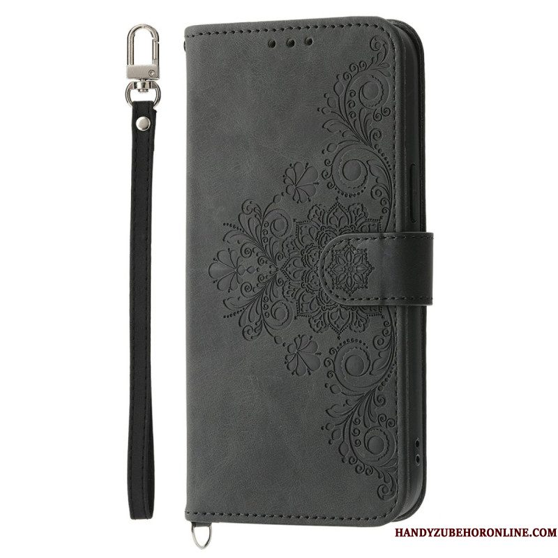 Folio-hoesje Sony Xperia 1 Vii Telefoonhoesje Suède Kanteffect