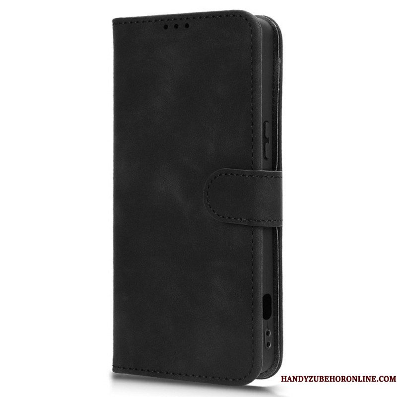 Folio-hoesje Sony Xperia 1 Vii Telefoonhoesje Suède-effect