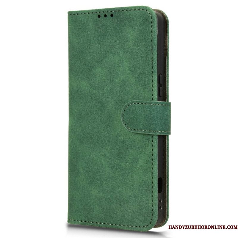 Folio-hoesje Sony Xperia 1 Vii Telefoonhoesje Suède-effect