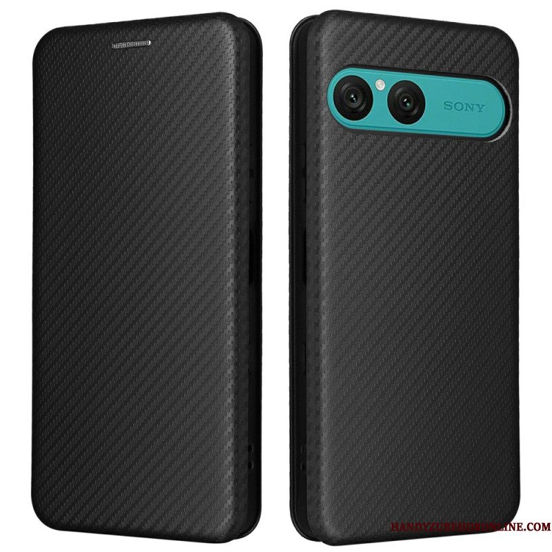 Folio-hoesje Sony Xperia 10 Vii Koolstofvezel