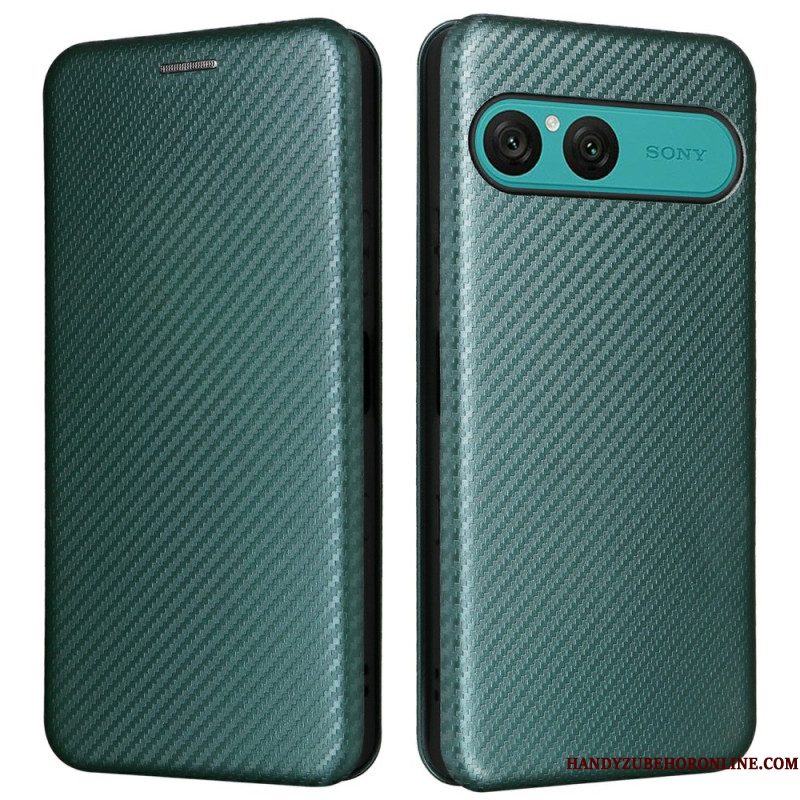 Folio-hoesje Sony Xperia 10 Vii Koolstofvezel