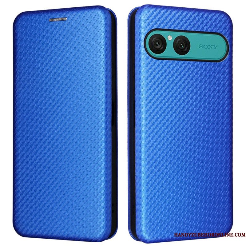 Folio-hoesje Sony Xperia 10 Vii Koolstofvezel