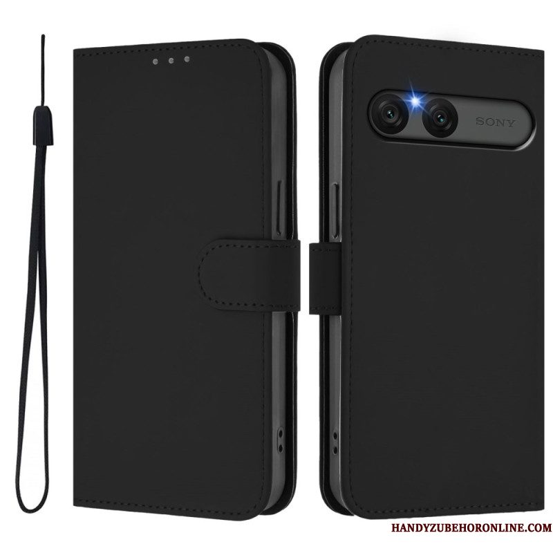 Folio-hoesje Sony Xperia 10 Vii Telefoonhoesje Kunstleer