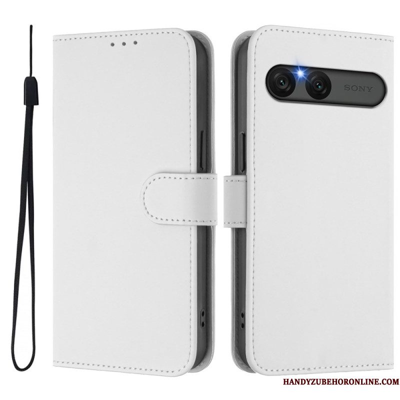 Folio-hoesje Sony Xperia 10 Vii Telefoonhoesje Kunstleer