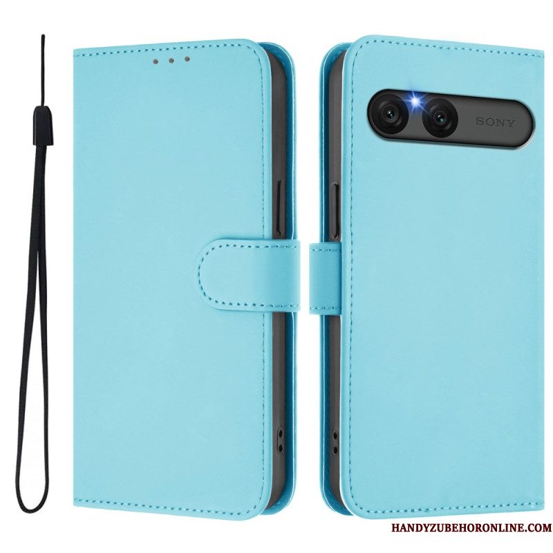 Folio-hoesje Sony Xperia 10 Vii Telefoonhoesje Kunstleer