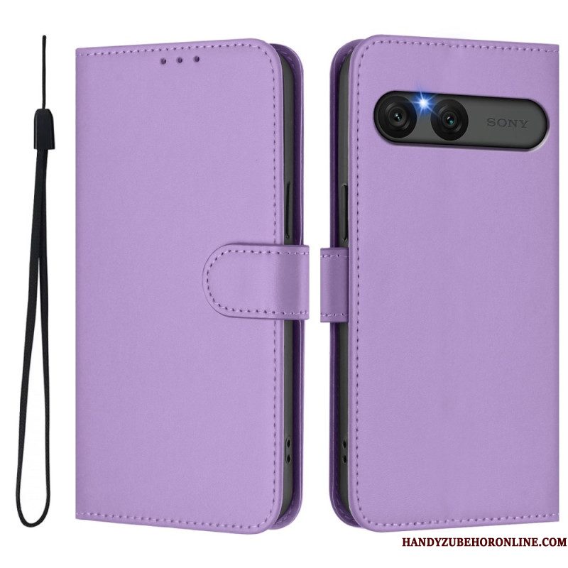 Folio-hoesje Sony Xperia 10 Vii Telefoonhoesje Kunstleer