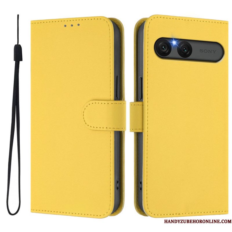 Folio-hoesje Sony Xperia 10 Vii Telefoonhoesje Kunstleer