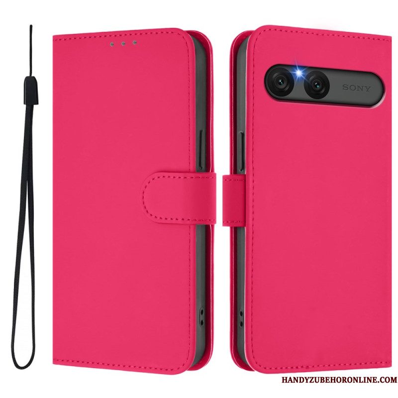 Folio-hoesje Sony Xperia 10 Vii Telefoonhoesje Kunstleer