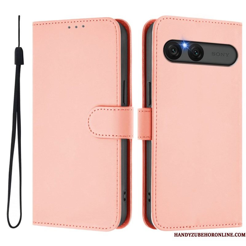 Folio-hoesje Sony Xperia 10 Vii Telefoonhoesje Kunstleer