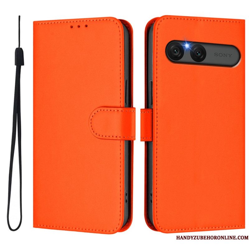 Folio-hoesje Sony Xperia 10 Vii Telefoonhoesje Kunstleer