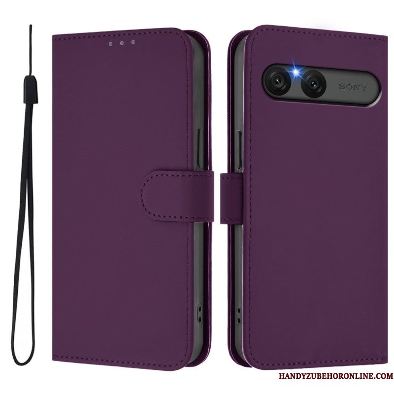 Folio-hoesje Sony Xperia 10 Vii Telefoonhoesje Kunstleer