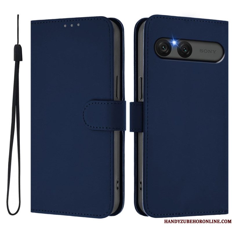 Folio-hoesje Sony Xperia 10 Vii Telefoonhoesje Kunstleer