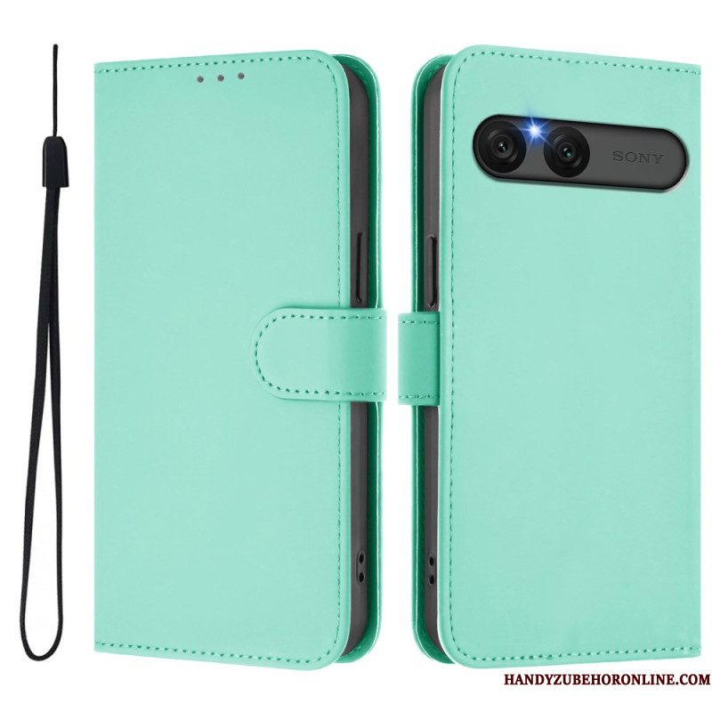Folio-hoesje Sony Xperia 10 Vii Telefoonhoesje Kunstleer