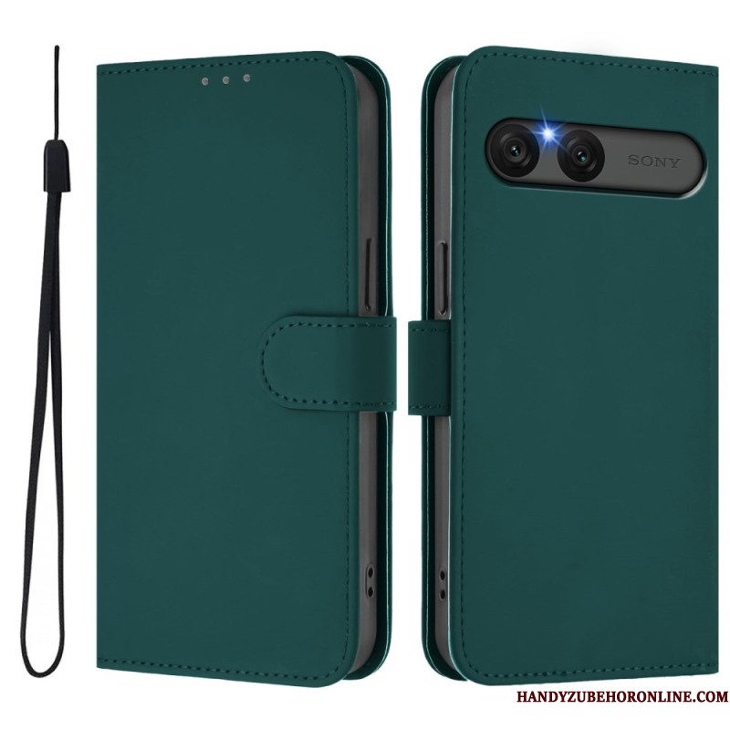 Folio-hoesje Sony Xperia 10 Vii Telefoonhoesje Kunstleer