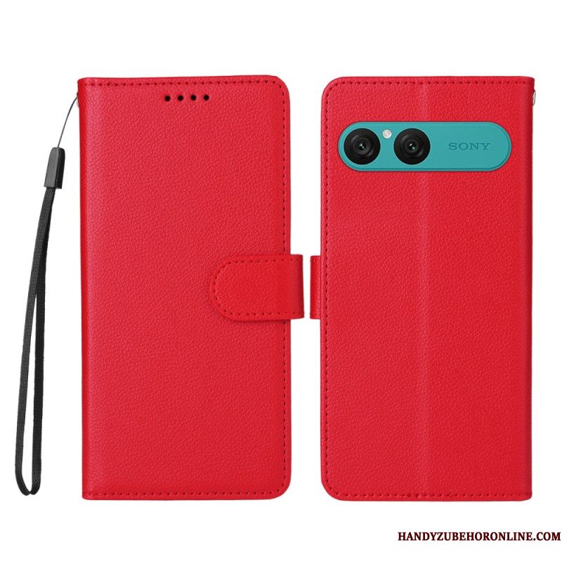 Folio-hoesje Sony Xperia 10 Vii Telefoonhoesje Leer-effect En Rfid-blokkering