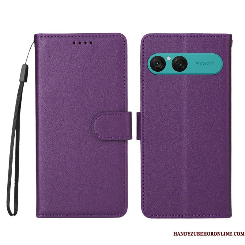 Folio-hoesje Sony Xperia 10 Vii Telefoonhoesje Leer-effect En Rfid-blokkering