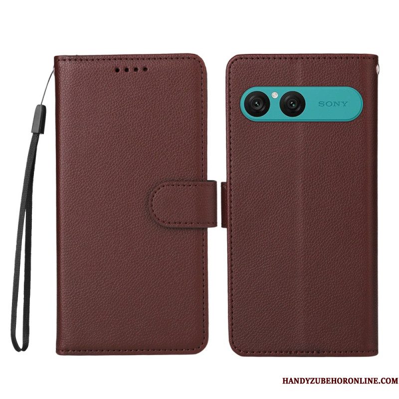 Folio-hoesje Sony Xperia 10 Vii Telefoonhoesje Leer-effect En Rfid-blokkering