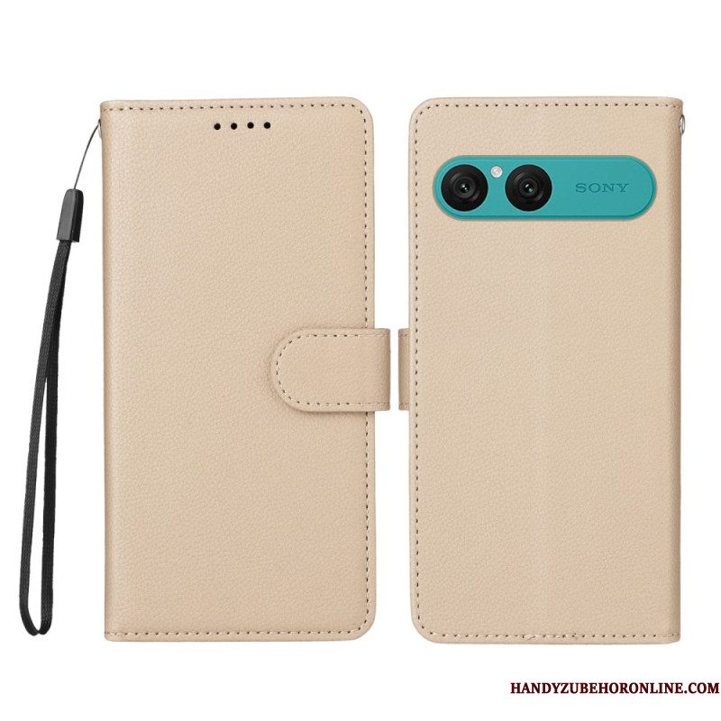 Folio-hoesje Sony Xperia 10 Vii Telefoonhoesje Leer-effect En Rfid-blokkering
