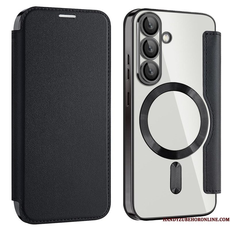 Folio-hoesje Voor Samsung Galaxy S25 5g Leer-effect Compatibel Met Magsafe En Rfid-blokkering