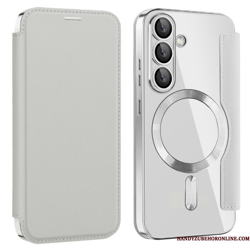 Folio-hoesje Voor Samsung Galaxy S25 5g Leer-effect Compatibel Met Magsafe En Rfid-blokkering