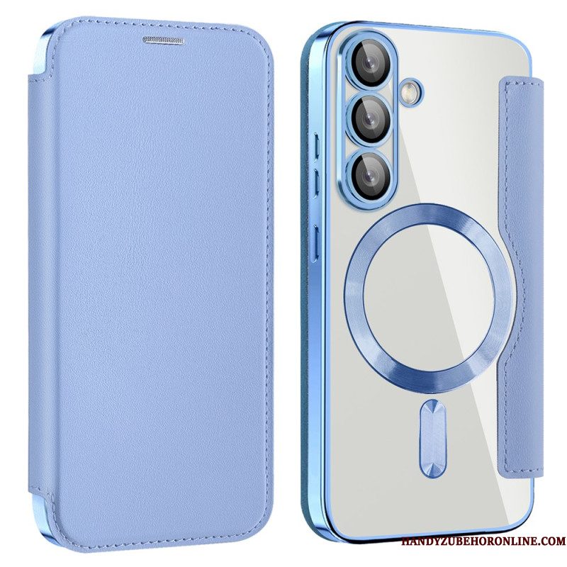 Folio-hoesje Voor Samsung Galaxy S25 5g Leer-effect Compatibel Met Magsafe En Rfid-blokkering