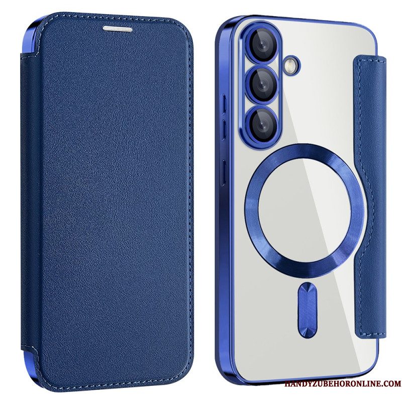 Folio-hoesje Voor Samsung Galaxy S25 5g Leer-effect Compatibel Met Magsafe En Rfid-blokkering