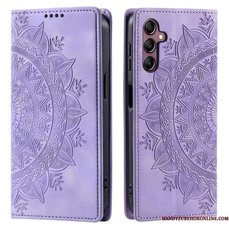 Folio-hoesje Voor Samsung Galaxy S25 5g Mandala-patroon Met Suède-effect