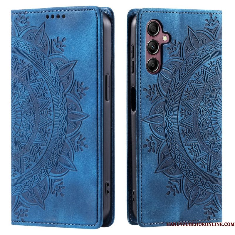 Folio-hoesje Voor Samsung Galaxy S25 5g Mandala-patroon Met Suède-effect