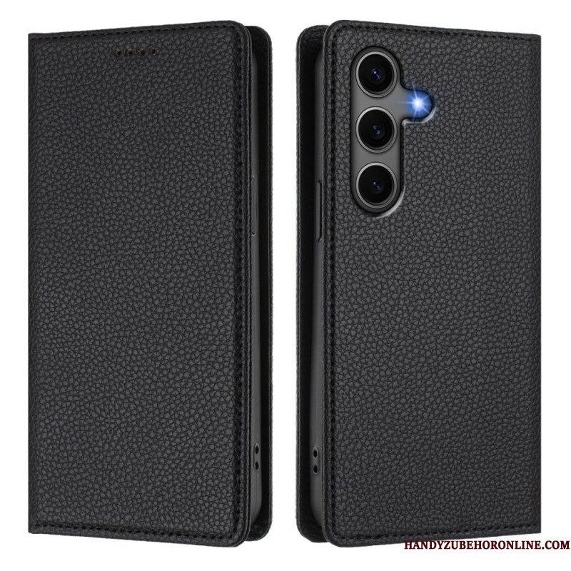 Folio-hoesje Voor Samsung Galaxy S25 5g Rfid-blokkering Met Lychee-textuur