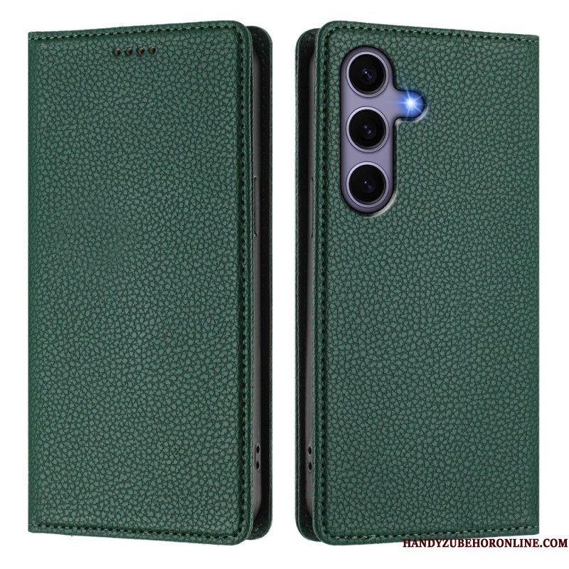 Folio-hoesje Voor Samsung Galaxy S25 5g Rfid-blokkering Met Lychee-textuur