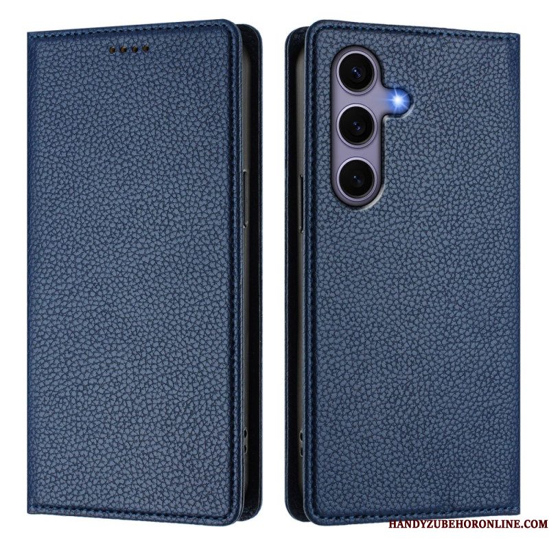 Folio-hoesje Voor Samsung Galaxy S25 5g Rfid-blokkering Met Lychee-textuur