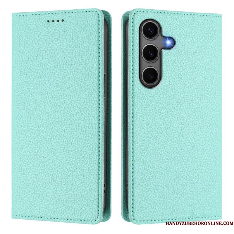 Folio-hoesje Voor Samsung Galaxy S25 5g Rfid-blokkering Met Lychee-textuur