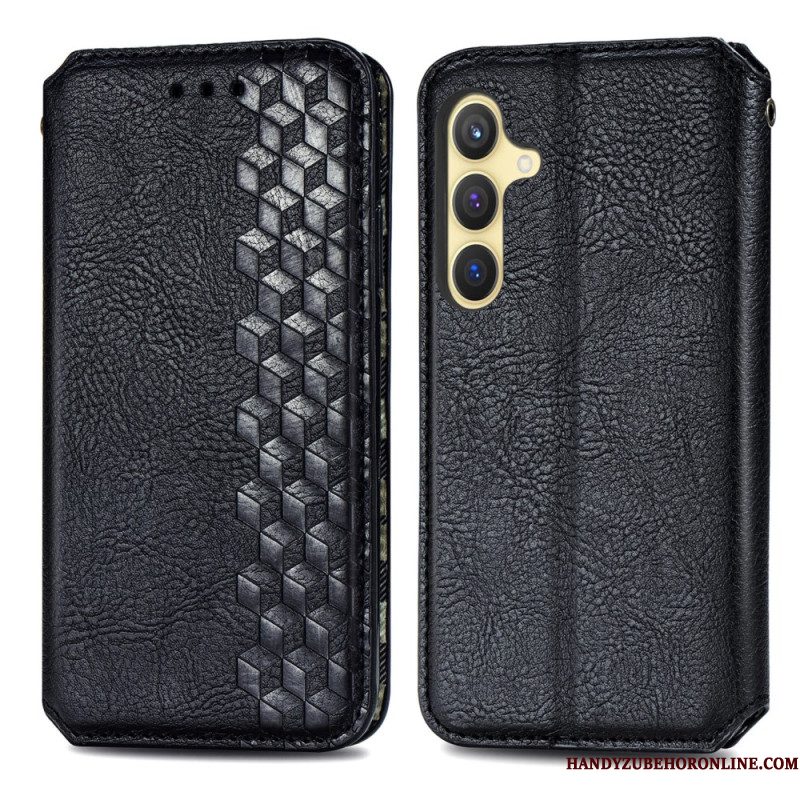 Folio-hoesje Voor Samsung Galaxy S25 5g Suède-effect