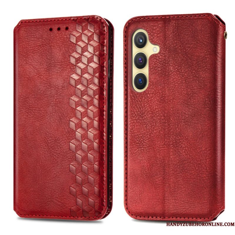 Folio-hoesje Voor Samsung Galaxy S25 5g Suède-effect