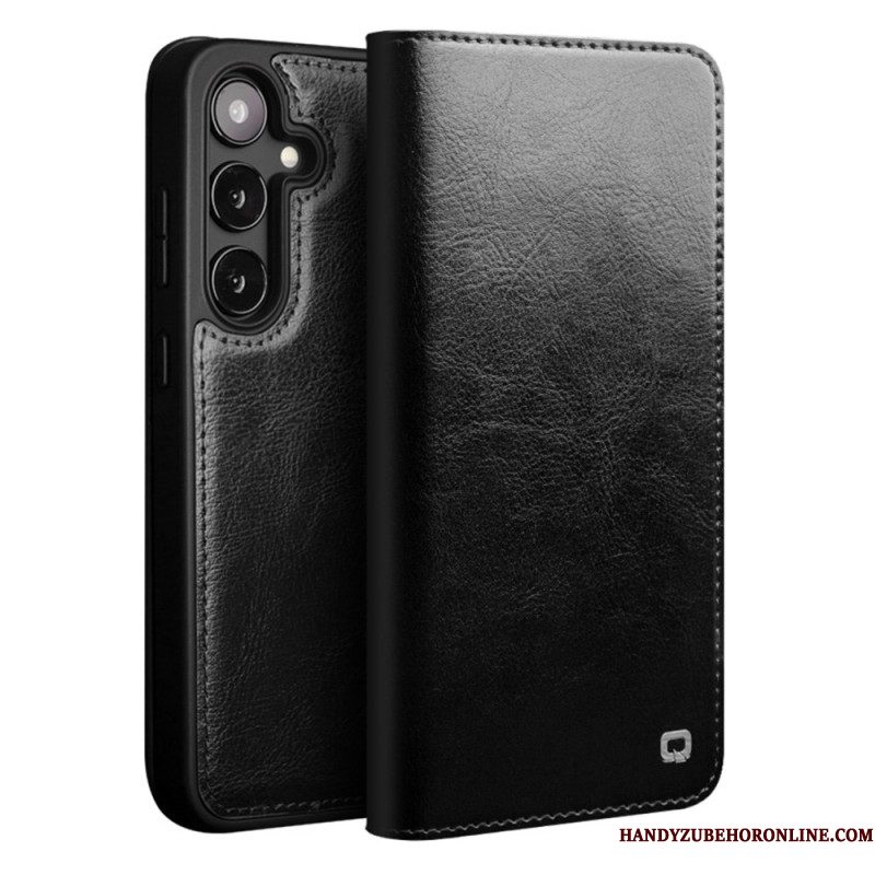 Folio-hoesje Voor Samsung Galaxy S25 Plus 5g Echt Leer