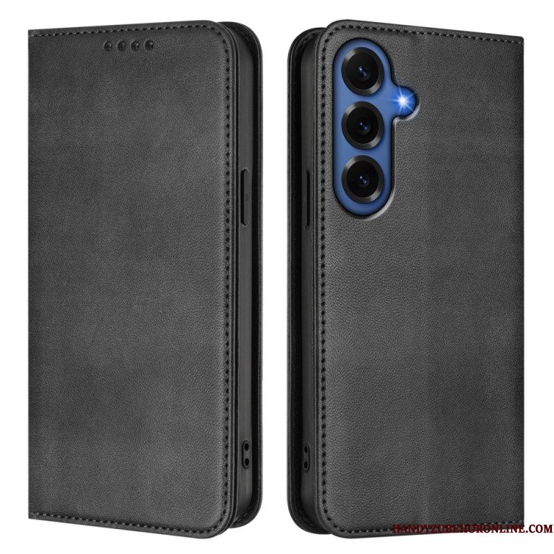 Folio-hoesje Voor Samsung Galaxy S26 Plus Retro Rfid-bescherming Met Textuur