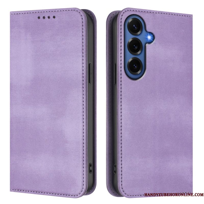 Folio-hoesje Voor Samsung Galaxy S26 Plus Retro Rfid-bescherming Met Textuur