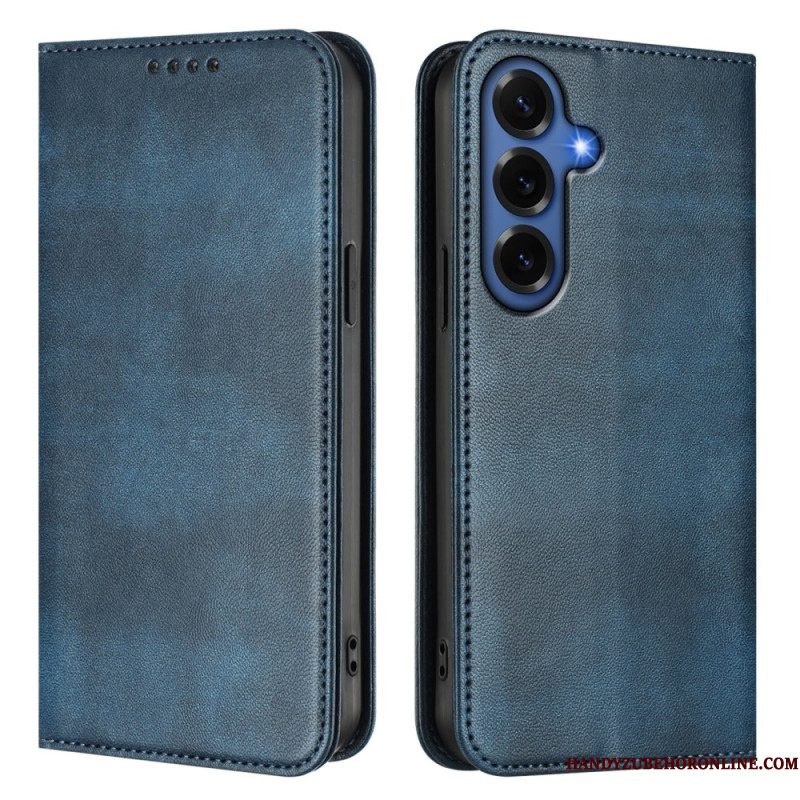 Folio-hoesje Voor Samsung Galaxy S26 Plus Retro Rfid-bescherming Met Textuur