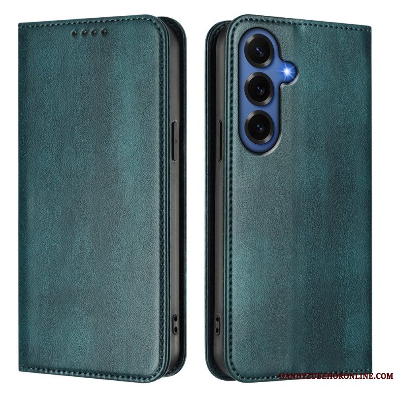 Folio-hoesje Voor Samsung Galaxy S26 Plus Retro Rfid-bescherming Met Textuur